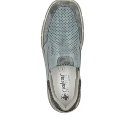 Rieker Slipper schieferblau H - Weite Extraweit S14 04051-12