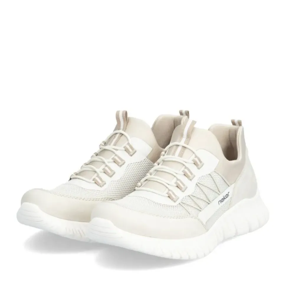 Rieker Slipper Sneaker beige / weiss S24 M5358-60