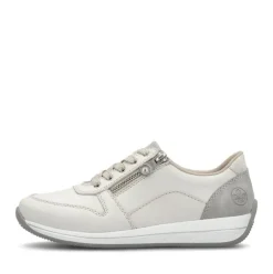 Rieker Sneaker Leder Extraweite cremeweiss S14 N1100-80