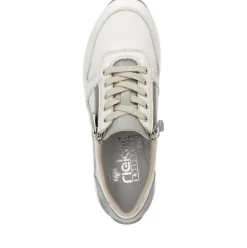 Rieker Sneaker Leder Extraweite cremeweiss S14 N1100-80