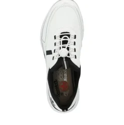 Rieker Sneaker Schlüpfschuh Komfortweite G weiss S14 M6062-80