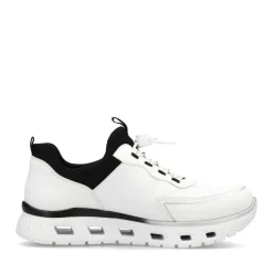 Rieker Sneaker Schlüpfschuh Komfortweite G weiss S14 M6062-80