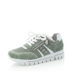 Rieker Sneaker Schnürer grün mint  L2807-52