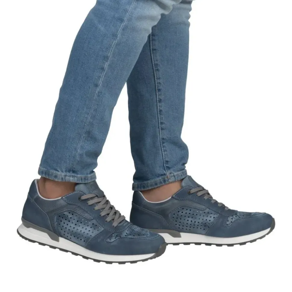 Rieker Sneaker Schnürschuh blau S15 U0312-12