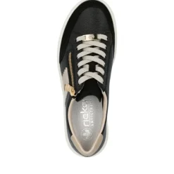 Rieker Sneaker schwarz Leder S15 M1912-00