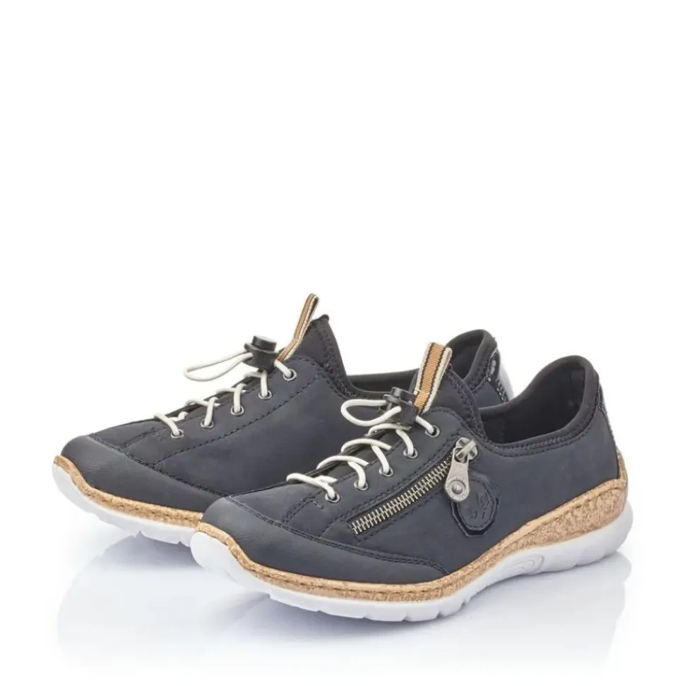 Rieker Sneaker Slipper Memosoft blau N4263-14