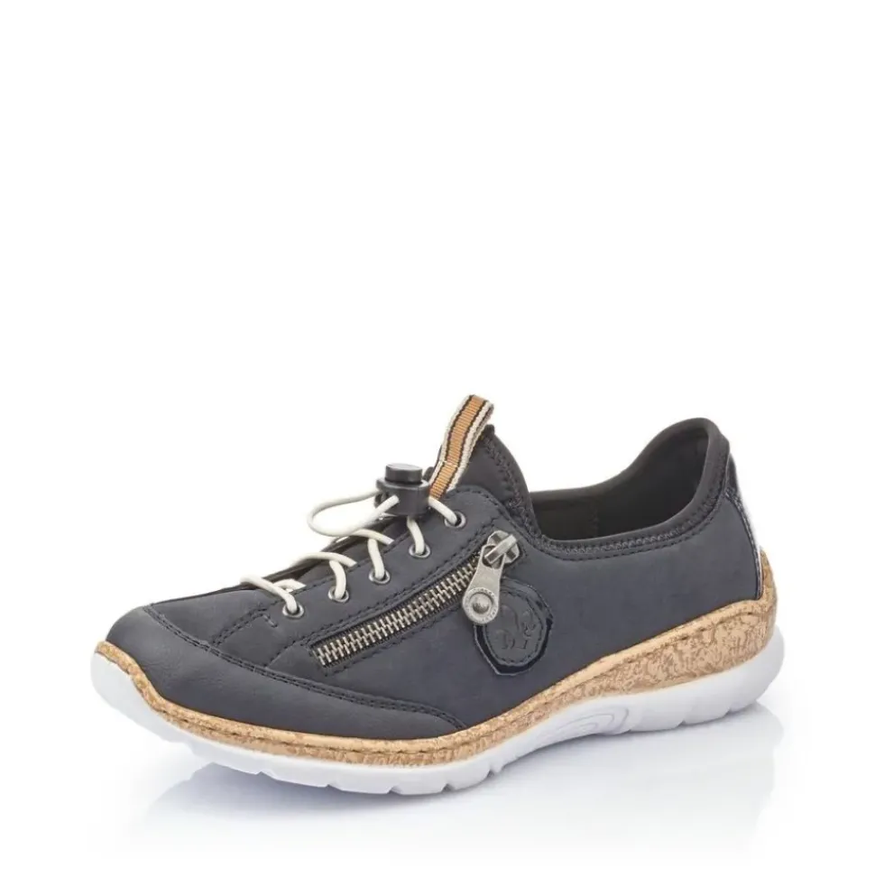 Rieker Sneaker Slipper Memosoft blau N4263-14