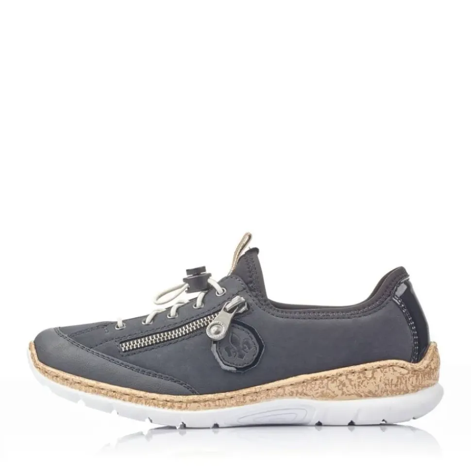 Rieker Sneaker Slipper Memosoft blau N4263-14