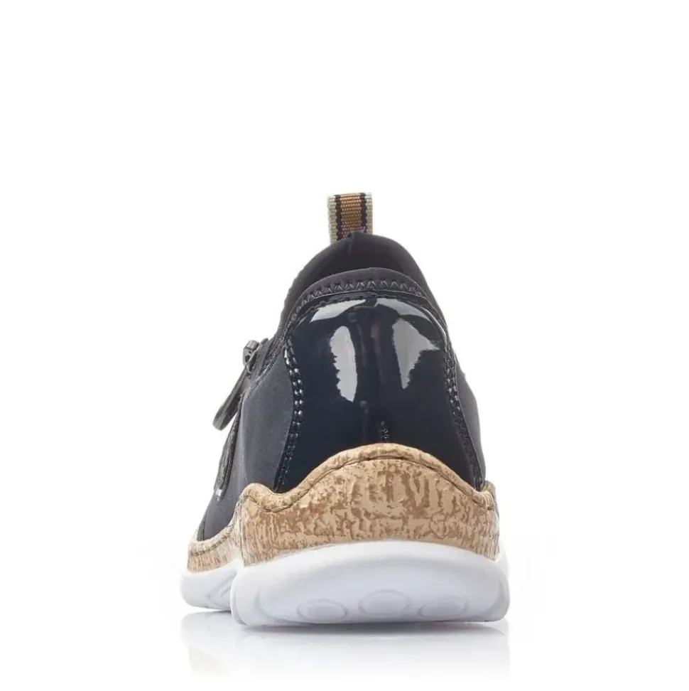 Rieker Sneaker Slipper Memosoft blau N4263-14