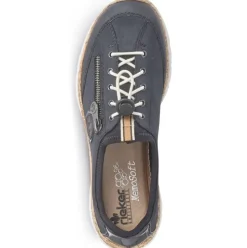 Rieker Sneaker Slipper Memosoft blau N4263-14