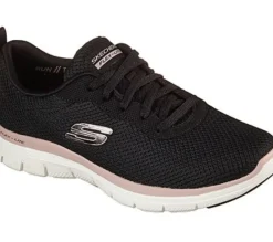 Skechers Flex Appeal 4.0 -Brilliant View Dame Sneaker Schürschuh Waschmaschinenfest schwarz S22 149303