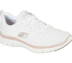Skechers Flex Appeal 4.0 -Brilliant View Dame Sneaker Schürschuh Waschmaschinenfest schwarz S22 149303