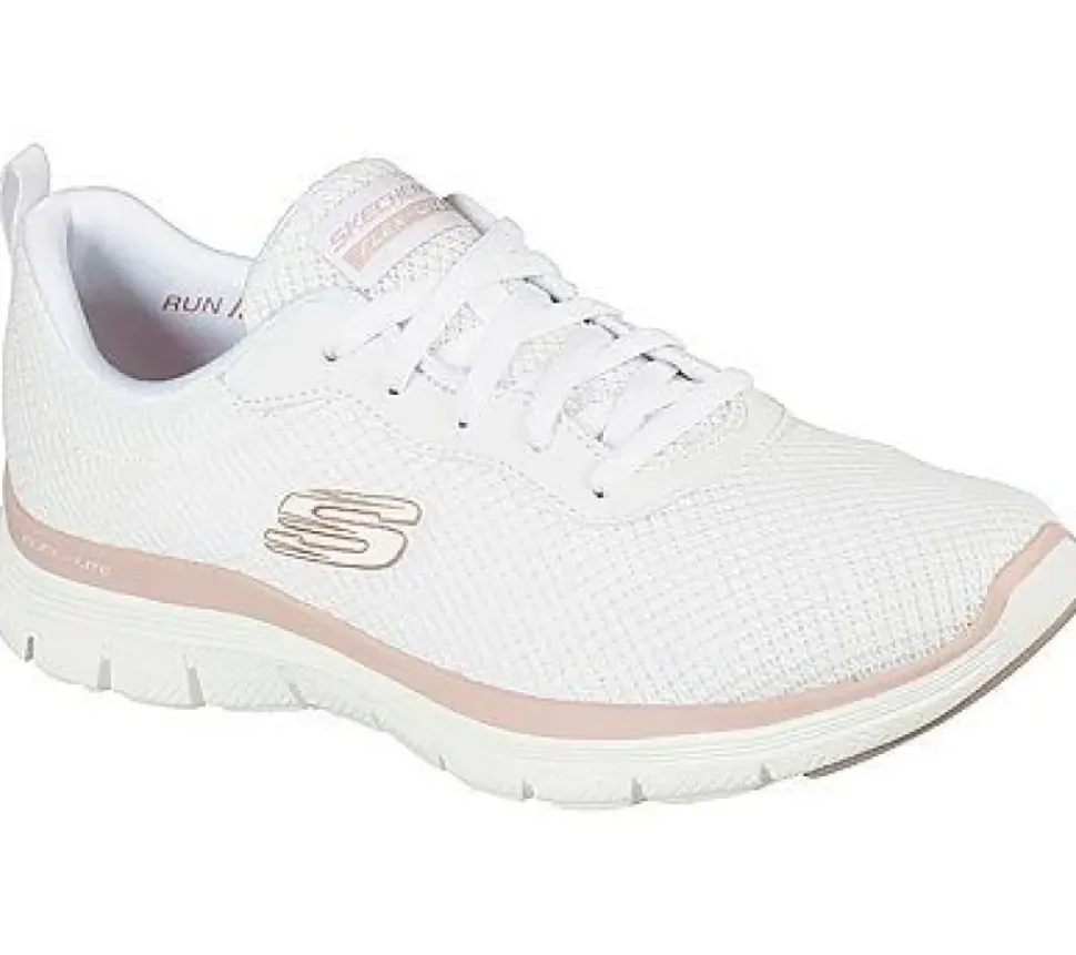 Skechers Flex Appeal 4.0 -Brilliant View Dame Sneaker Schürschuh Waschmaschinenfest schwarz S22 149303