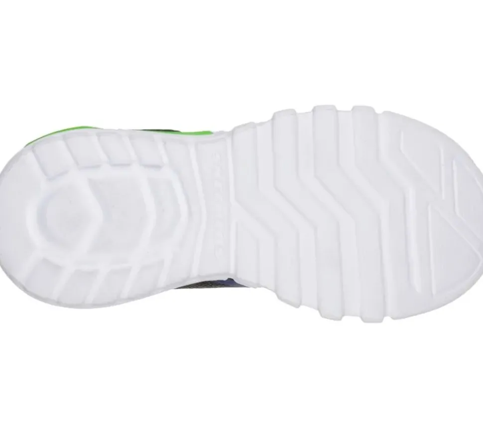 Skechers Lights Flex Glow - Sneaker schwarz und blau Blinker 90542L