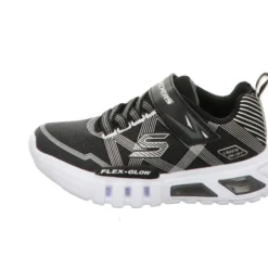 Skechers Lights Flex Glow - Sneaker schwarz und blau Blinker 90542L