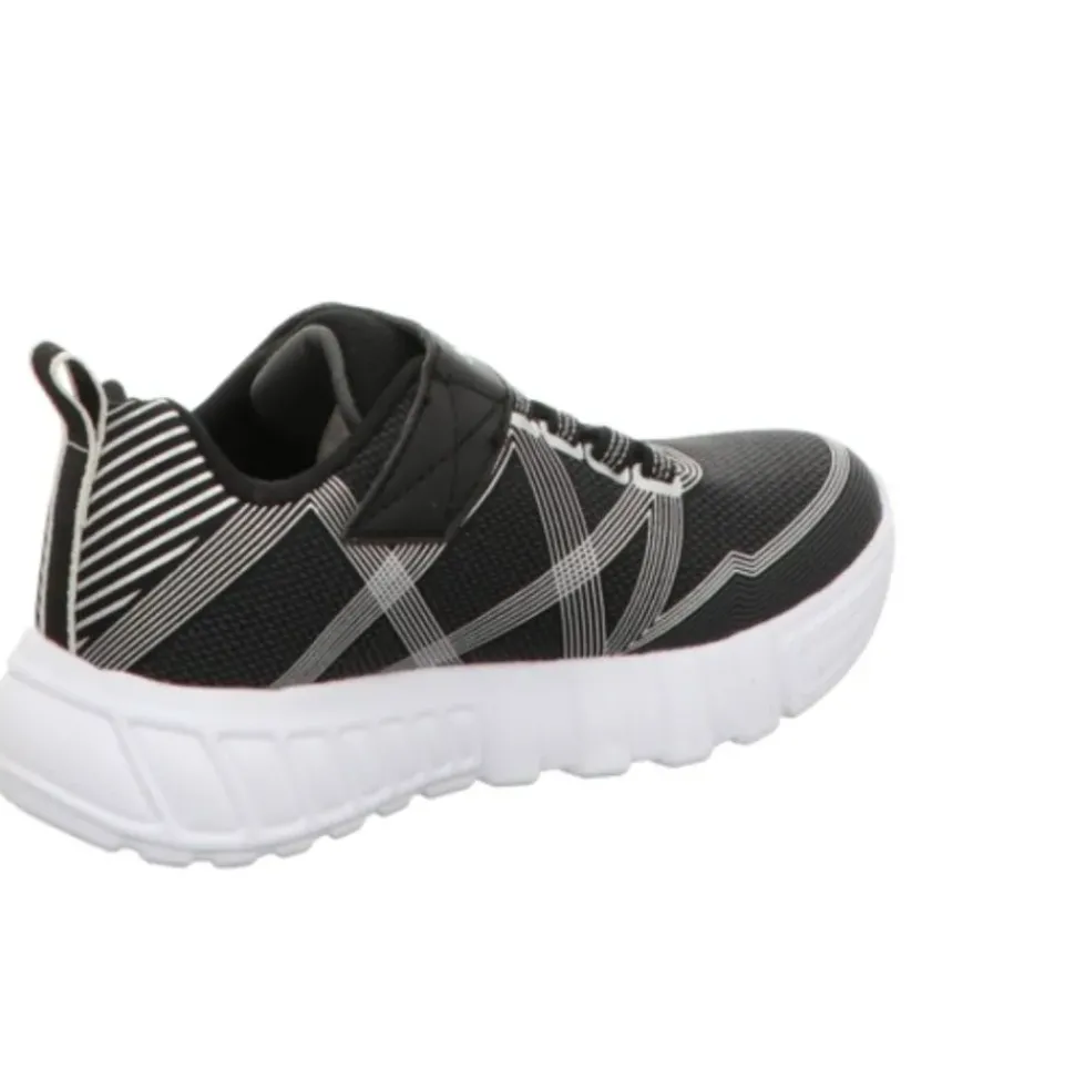 Skechers Lights Flex Glow - Sneaker schwarz und blau Blinker 90542L