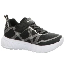 Skechers Lights Flex Glow - Sneaker schwarz und blau Blinker 90542L