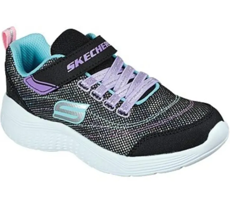 Skechers Snap Sprints-Eternal Shine Mädchen Sneaker Glitzmesh Waschmaschinenfest schwarz S22 302455L