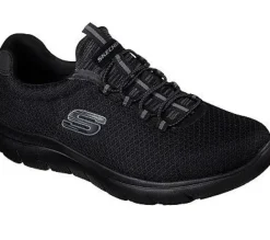 Skechers Sneaker SUMMITS Herren Slip-On- Sneaker Schlupfschuh Memory Foam schwarz, blau S13 52811
