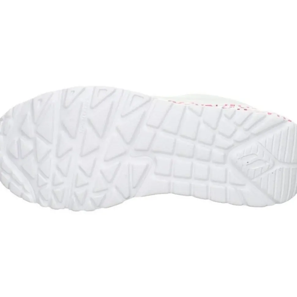 Skechers UNO LOVING LOVE WHT Wedges Sneakers Graffiti Print weiss S12 155506