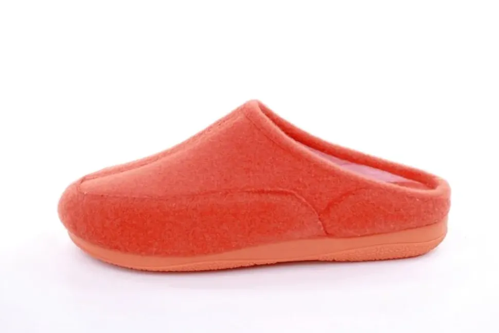 s`knöpfli Damen Hausschuh Pantolette orange S22 X10625P