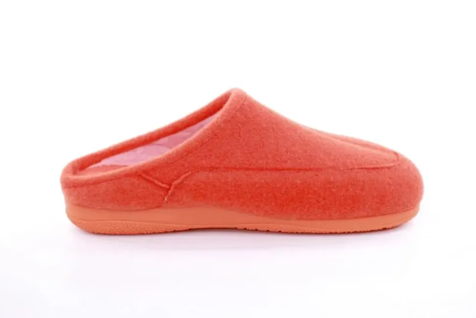 s`knöpfli Damen Hausschuh Pantolette orange S22 X10625P