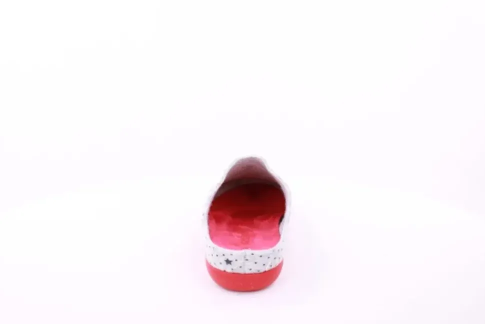 s`knöpfli Damen Hausschuh Pantolette Wechselfußbett Eifelturmmotiv grau S23 Z29378P
