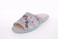 s`knöpfli Damen Pantolette Marienkäfer- Motiv grau S13 Z28649