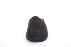 s`knöpfli Herren Hausschuh Pantoffel Filz Filzsohle grau S22 523
