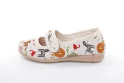 s`knöpfli Kinderausschuh Tier- Motiv Klettverschluss beige S13 I28721