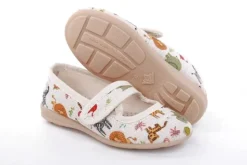 s`knöpfli Kinderausschuh Tier- Motiv Klettverschluss beige S13 I28721