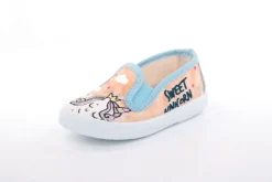 s`knöpfli Kinder Hausschuh Schlupfschuh Mädchen Einhorn- Motiv orange S13 V28851