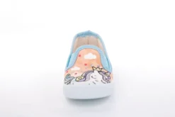 s`knöpfli Kinder Hausschuh Schlupfschuh Mädchen Einhorn- Motiv orange S13 V28851