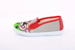 s`knöpfli Kinder Hausschuh Schlupfschuh Fussball- Motiv grau S13 V28902
