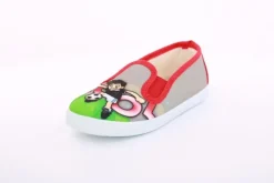 s`knöpfli Kinder Hausschuh Schlupfschuh Fussball- Motiv grau S13 V28902