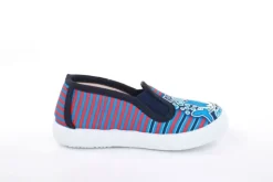 s`knöpfli Kinder Hausschuh Schlupfschuh Hai- Motiv blau S13 V28803