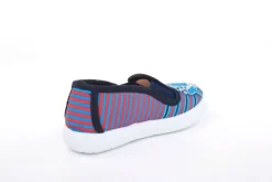 s`knöpfli Kinder Hausschuh Schlupfschuh Hai- Motiv blau S13 V28803