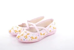 s`knöpfli Kinder Hausschuh Schlupfscuh Mädchen Giraffen- Motiv rosa S13 I28670