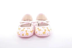 s`knöpfli Kinder Hausschuh Schlupfscuh Mädchen Giraffen- Motiv rosa S13 I28670