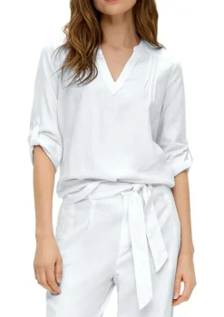 s.Oliver Bluse Leinen 3/4 Arm Tunika - Ausschnitt S14 2144554