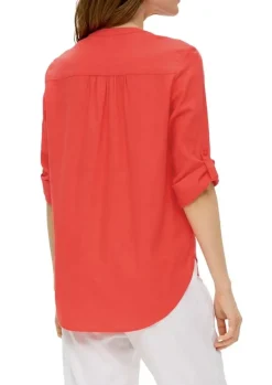 s.Oliver Bluse Leinen 3/4 Arm Tunika - Ausschnitt S14 2144554