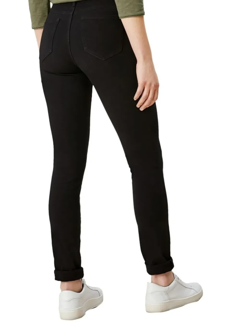 s.Oliver Damen Jeans Skinny hoher Bund 5-Pocket-Form schwarz S23 2110558