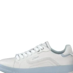 s.Oliver Damen Schnürhalbschuh offwhite/blue S13  5-5-23626-30