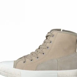 s.Oliver Damen Sneaker Hightop Canvas-Look beige S12  5-5-25206-28