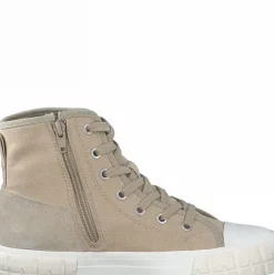 s.Oliver Damen Sneaker Hightop Canvas-Look beige S12  5-5-25206-28