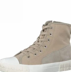 s.Oliver Damen Sneaker Hightop Canvas-Look beige S12  5-5-25206-28
