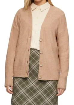 s.Oliver Eleganz Strickjacke Damen weiß&braun 2151607