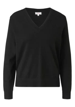 S.Oliver Feinstrickpullover aus Viskosemix grau, schwarz NOS 2118888