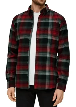 S.Oliver Hemd aus Baumwollstretch rot S14 2137932