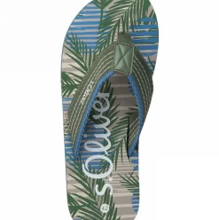 s.Oliver Herren Flip Flops Zehentrenner grün S12  5-5-17210-38